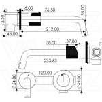 VALAZ Grifo lavabo empotrado redondo monomando cromado maneta luxury serie Besaya - Imagen 2