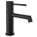 VALAZ Grifo de lavabo monomando caño recto acabado maneta luxury negro mate - Serie Casares