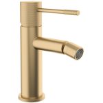 VALAZ Grifo de bidé monomando caño recto acabado maneta luxury oro mate con protección PVD - Serie Casares