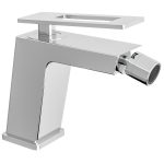 VALAZ Grifo bidet monomando cuadrado cromado con maneta hueca serie Cabrera
