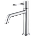 VALAZ Grifo de lavabo monomando redondo cromado serie Serie Ebro