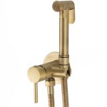 VALAZ Grifo de bidet empotrado redondo Dorado envejecido - Serie Guadiana
