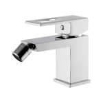 VALAZ Grifo de bidet monomando cuadrado cromado con maneta hueca serie Guadalete