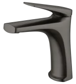 Grifo monomando lavabo negro