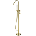 VALAZ Grifo de bañera exenta redondo oro mate con protección PVD - Serie Misuri