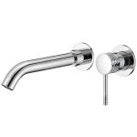 VALAZ Grifo lavabo empotrado redondo monomando cromado acabado maneta luxury serie Ofin