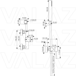 VALAZ Grifo de ducha monomando acero cepillado - Serie Palancia - Imagen 2