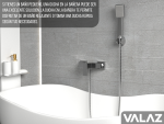 VALAZ Grifo de ducha cuadrado monomando cromado serie Vinalopo - Imagen 3
