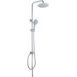 VALAZ Barra de ducha cromada redonda ajustable hasta 120CM sin grifo - 30cm