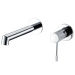 VALAZ Grifo lavabo empotrado redondo  monomando cromado  acabado maneta luxury serie Torina