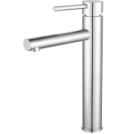 VALAZ Grifo de lavabo  alto cromado con apertura en agua fría monomando caño recto serie Nansa