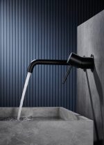 Monomando lavabo empotrado Monza negro mate Imex - Imagen 2