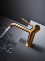 Monomando lavabo Monza oro cepillado Imex - Imagen 2