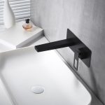 Monomando lavabo empotrado Suecia negro mate Imex - Imagen 2
