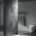 Conjunto de ducha monomando Ural níquel cepillado Imex - Imagen 2