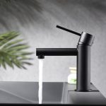 Monomando lavabo  Milos negro mate Imex - Imagen 2
