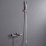 Grifo de ducha termostático  Line gris champagne Imex - Imagen 2