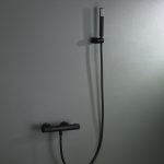 Grifo de ducha termostático  Line negro mate Imex - Imagen 2