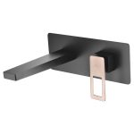 Monomando lavabo empotrado Suecia negro oro rosa Imex