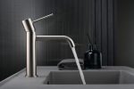 Monomando lavabo Monza níquel cepillado Imex - Imagen 2