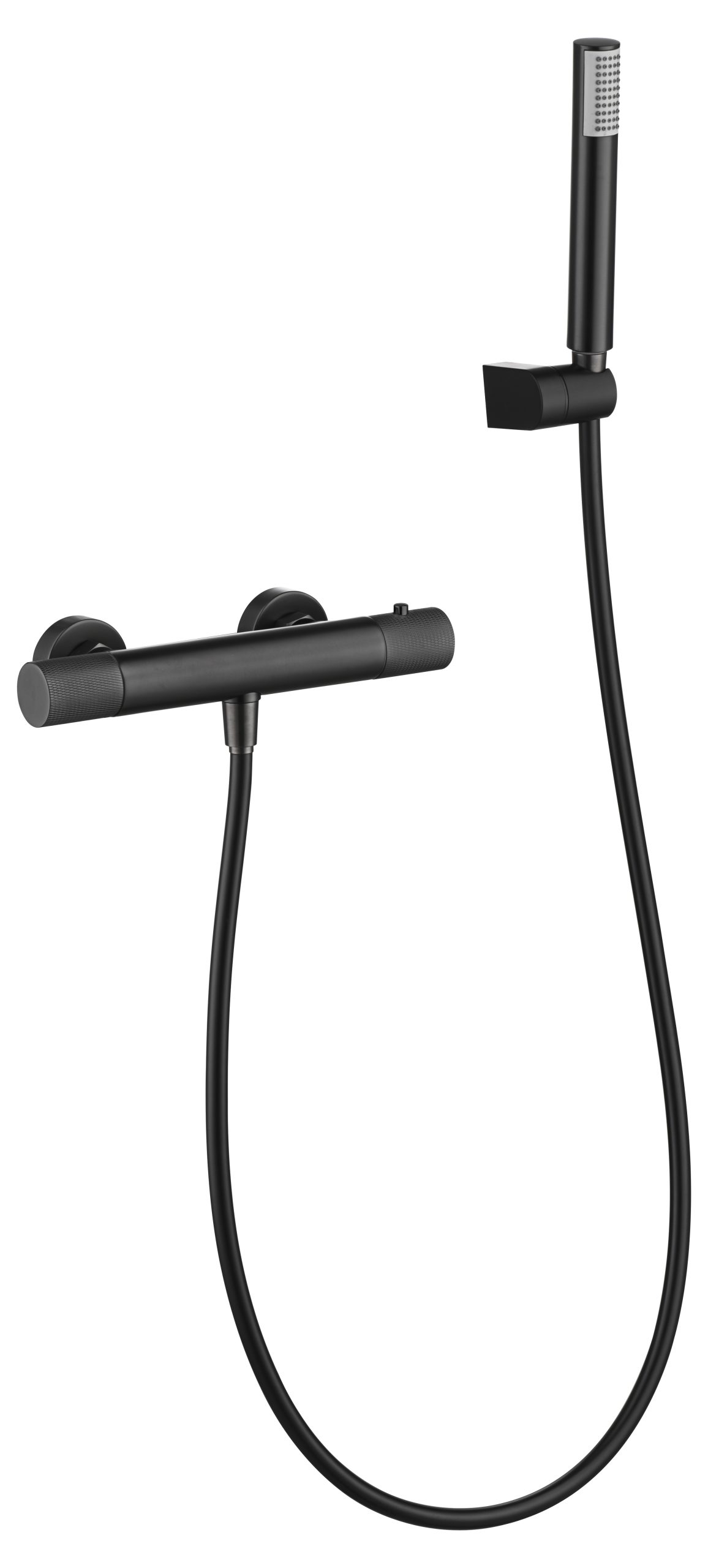 BTD038-5BGM.jpg Grifo de ducha termostático Line black gum metal Imex - Imagen 1