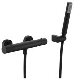 Grifo de ducha termostático  Line negro mate Imex