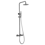 Columna de ducha monomando Line Negro Imex