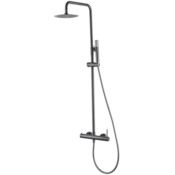 Columna de ducha monomando Monza Negro Imex