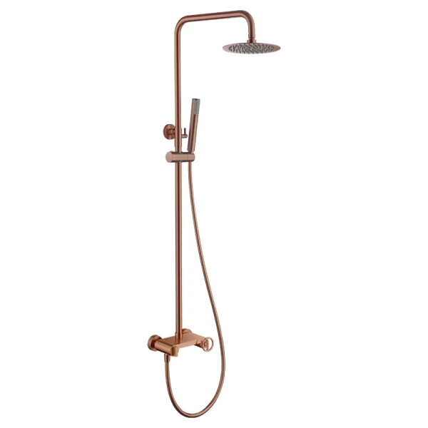 Columna de ducha monomando Olimpo Rosa Oro Imex