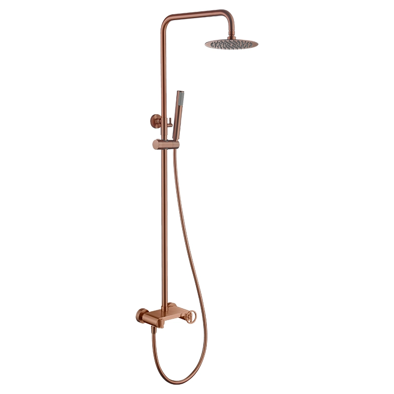 Columna de ducha monomando Olimpo Rosa Oro Imex