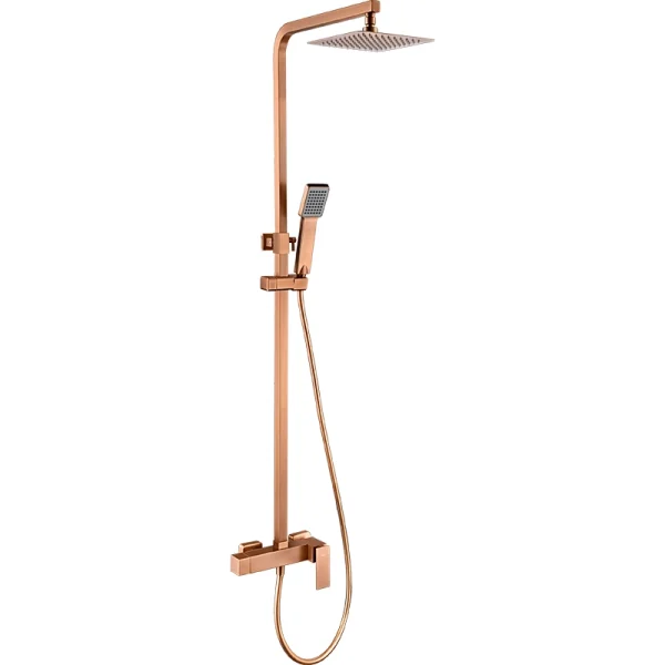Columna de ducha monomando Pisa Oro Rosa Imex