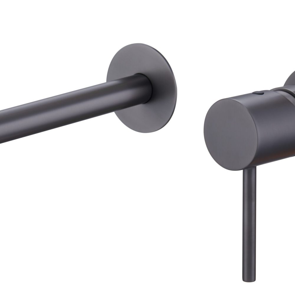 Monomando lavabo empotrado Monza black gun metal Imex