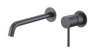 Monomando lavabo empotrado Monza black gun metal Imex