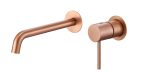 Monomando lavabo empotrado Monza oro rosa cepill Imex