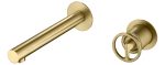 Monomando empotrado lavabo Olimpo oro cepillado Imex