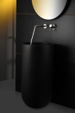 Monomando lavabo empotrado Monza níquel cepillado Imex - Imagen 4