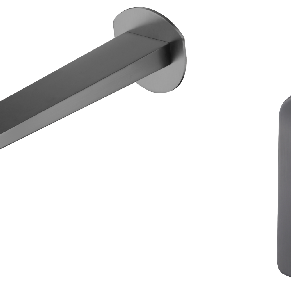 Monomando empotrado lavabo Nápoles black gun metal Imex