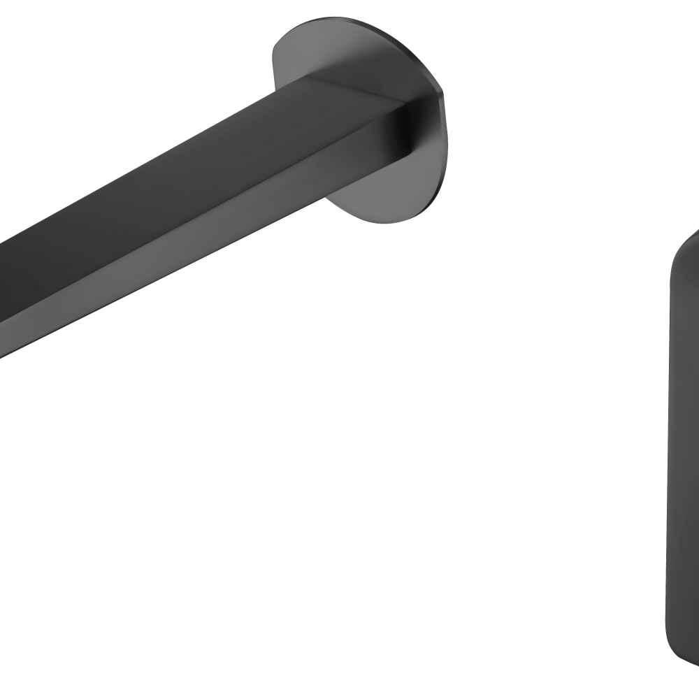 Monomando empotrado lavabo Nápoles negro mate Imex