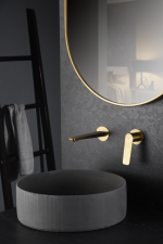 Monomando empotrado lavabo Nápoles oro cepillado Imex - Imagen 2