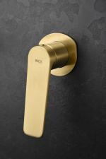 Monomando empotrado lavabo Nápoles oro cepillado Imex - Imagen 4