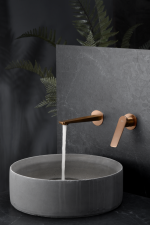 Monomando empotrado lavabo Nápoles oro rosa cepillado Imex - Imagen 2