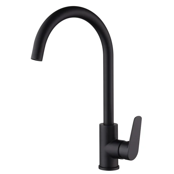 Grifo Cocina Belgica Negro Mate Imex