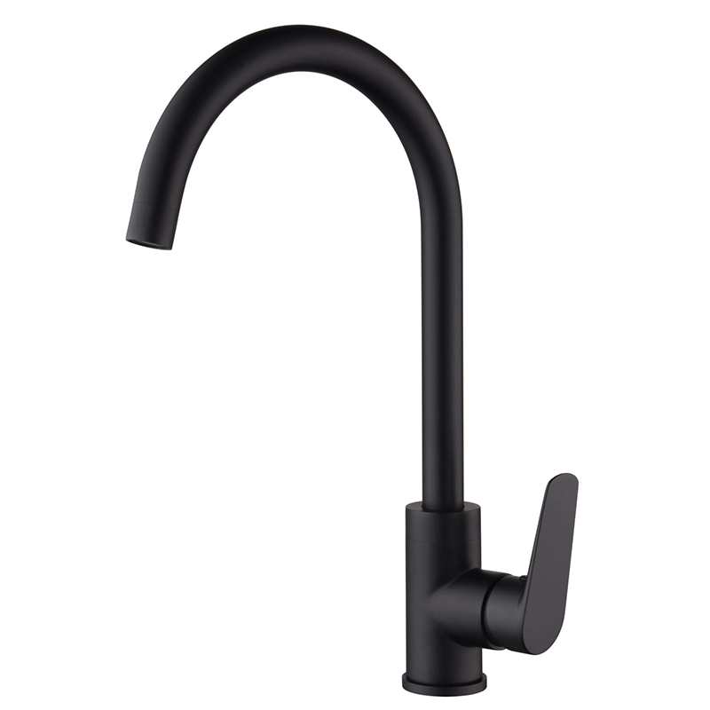 Grifo Cocina Belgica Negro Mate Imex