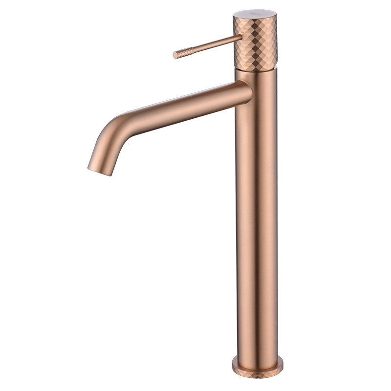 Grifo de lavabo alto Genova Rosa Oro