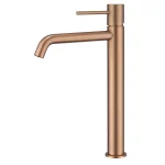 Grifo de lavabo alto Monza Imex RosaOro