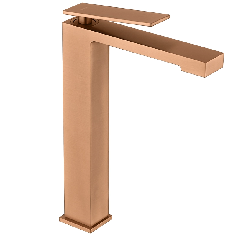 Grifo de lavabo alto Pisa Oro Rosa Imex