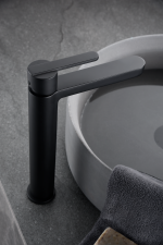 Monomando lavabo alto Roma negro mate Imex - Imagen 2