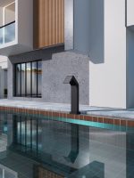 ROCIADOR CASCADA DE PISCINA 15cm NIÁGARA ACERO S.316 NEGRO MATE - Imagen 3