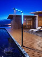 GRIFERÍA DE PISCINA SENSE LED LIGHT ACERO S.316 NEGRO MATE - Imagen 3