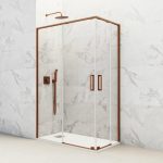 Mampara angular en cobre corredera Twenty